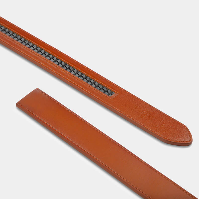 Tan Genuine Leather Strap - Minimum Co. Ratchet Leather Belts